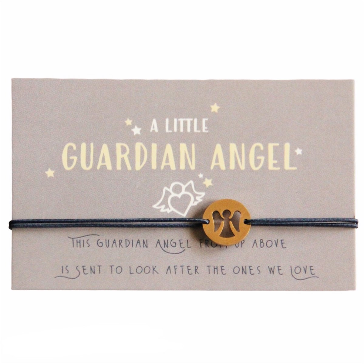 Carte de vœux Ange gardien avec petit bracelet