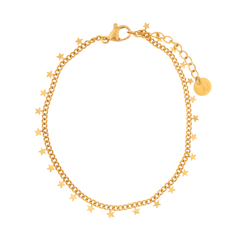 Bracelet- petites étoiles en or