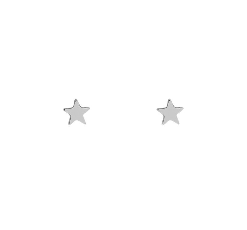 Piercing d’oreilles-étoile argentée