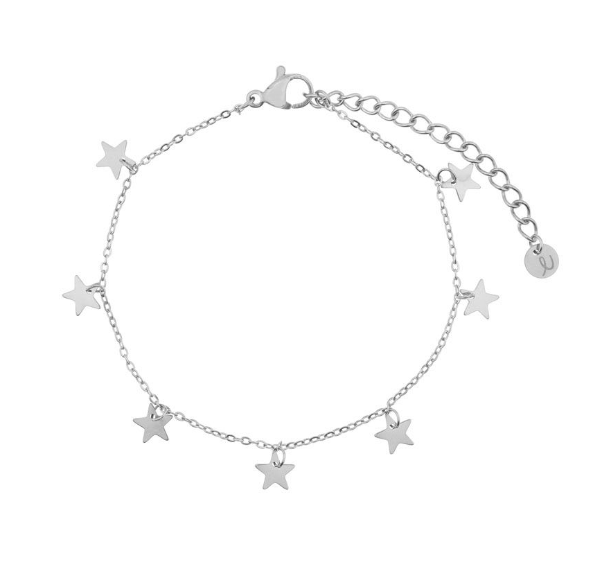 Bracelet de Cheville- étoiles argentées