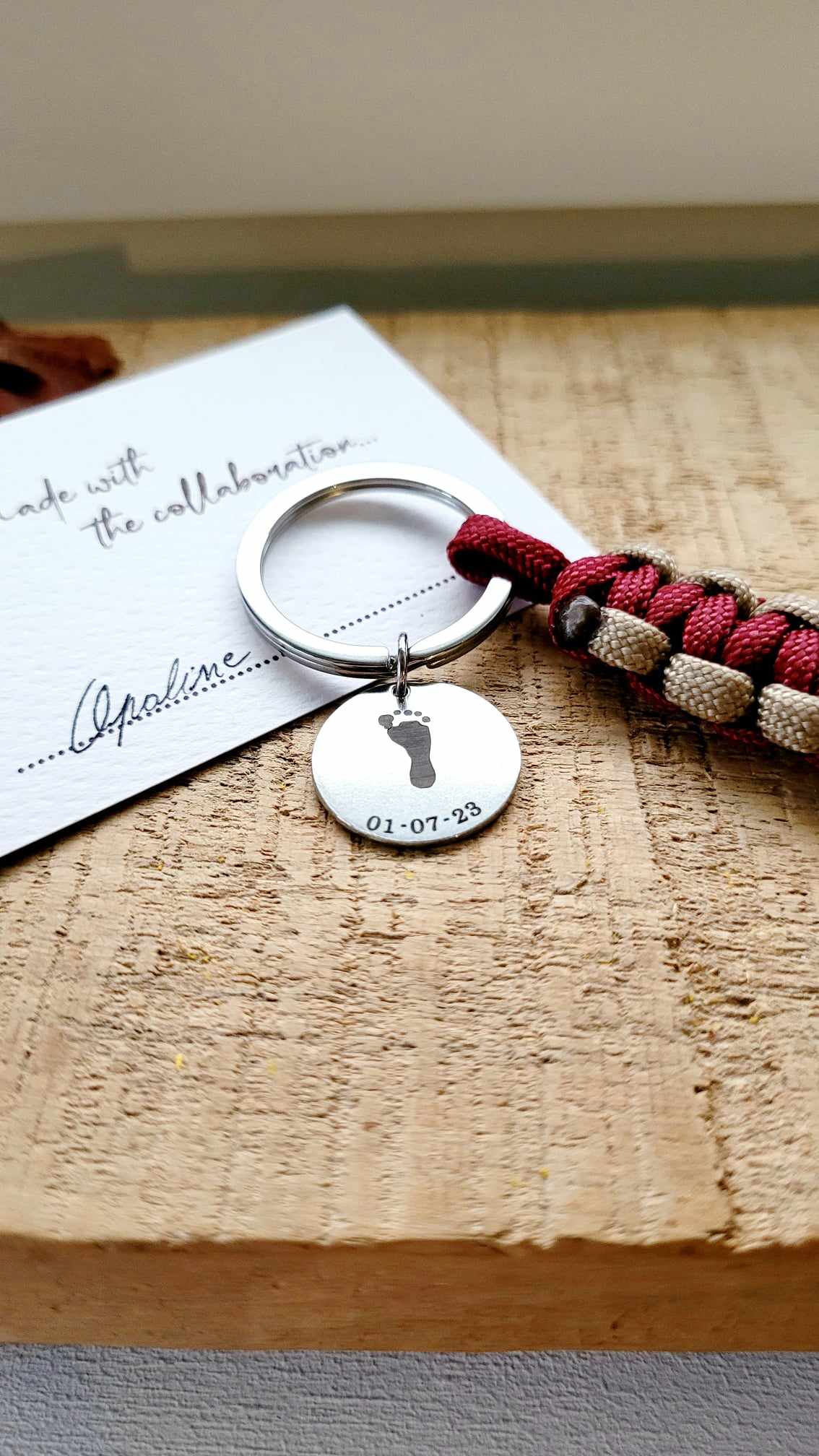 Porte-clés personnalisé en corde