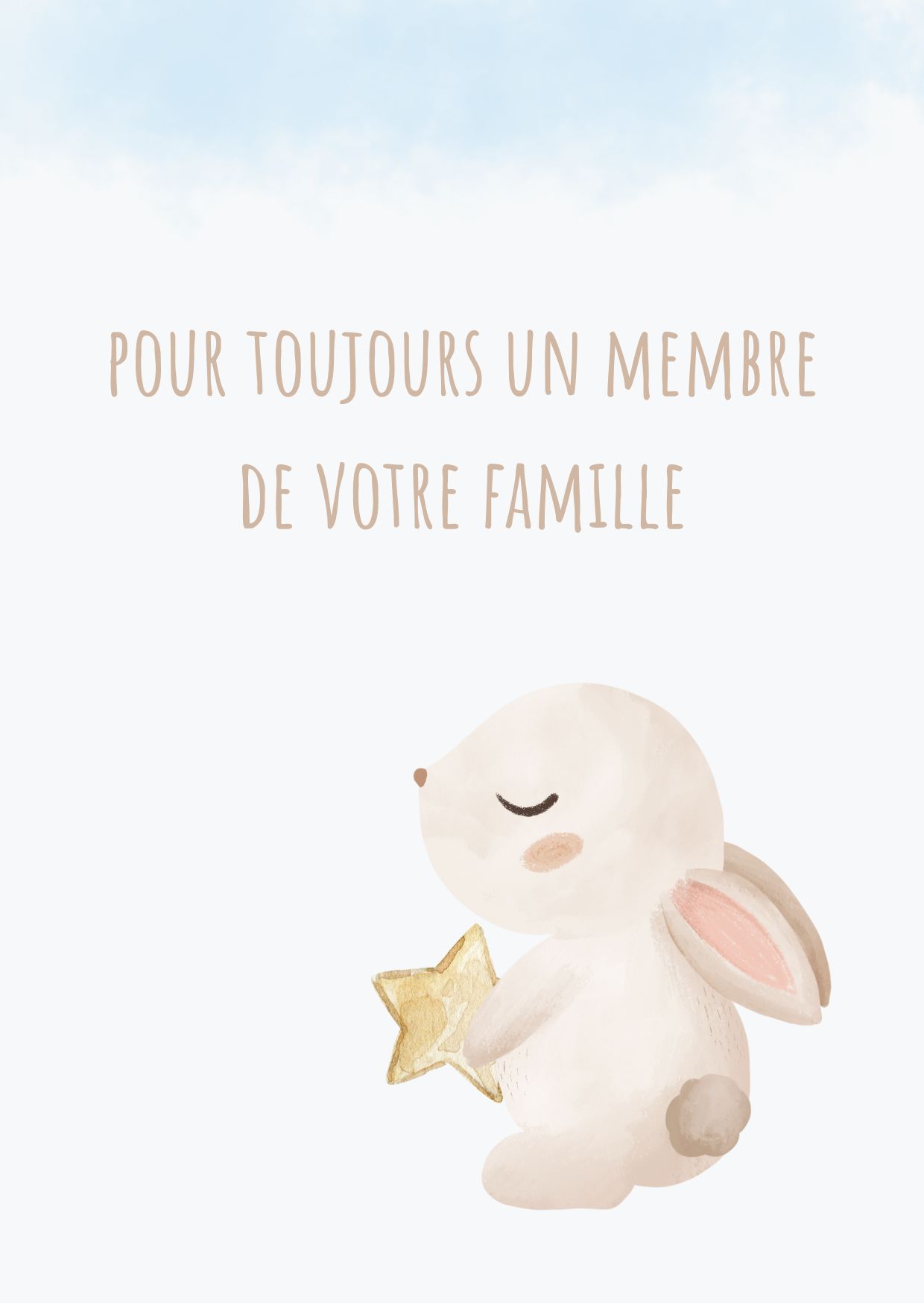 Carte de voeux – un membre de votre famille