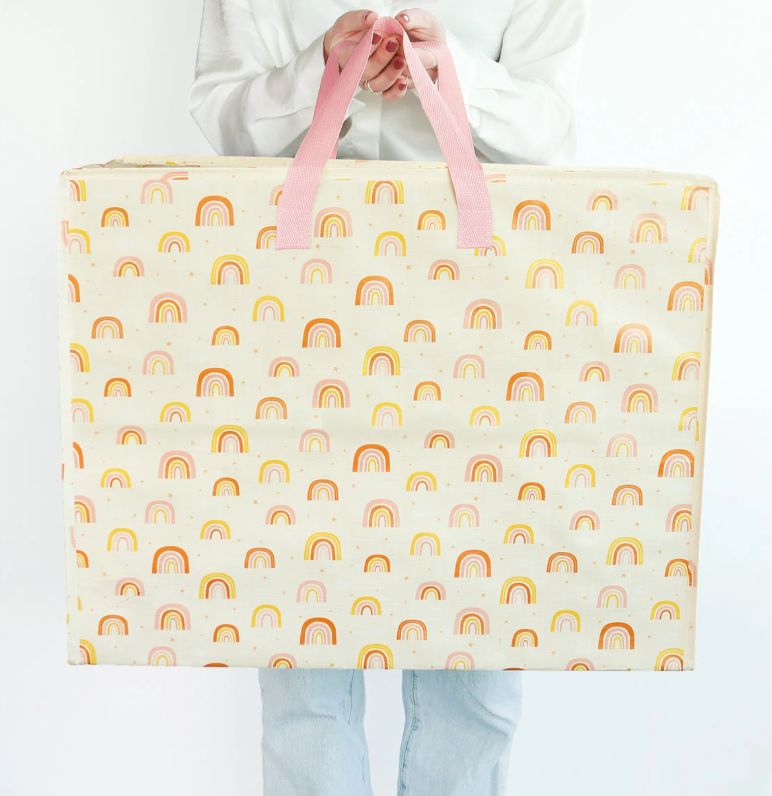 Grand sac de rangement arc-en-ciel