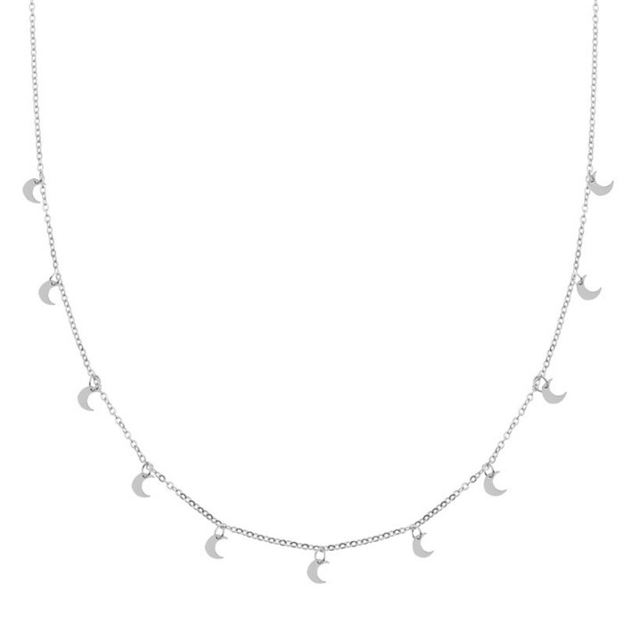 Collier petits pendentifs lunes