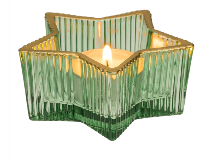 Support en verre pour bougie chauffe-plat