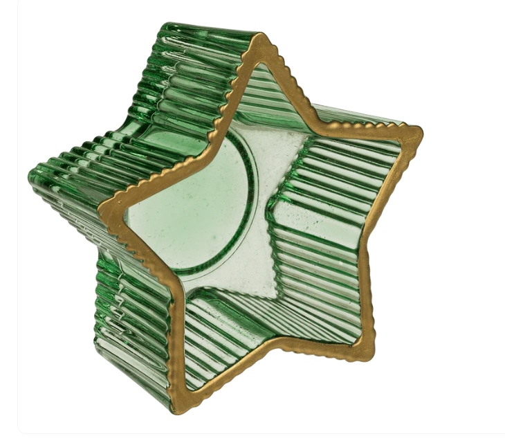Support en verre pour bougie chauffe-plat