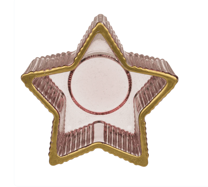 Support en verre pour bougie chauffe-plat