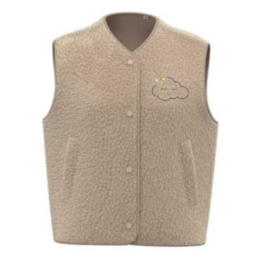 Gilet teddy personnalisée – sans manche