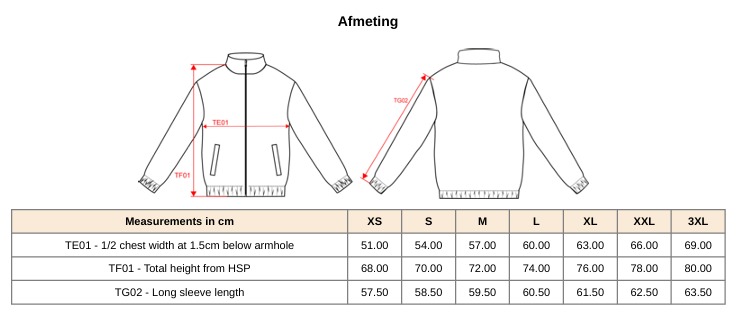 Veste teddy personnalisée – Manches longues
