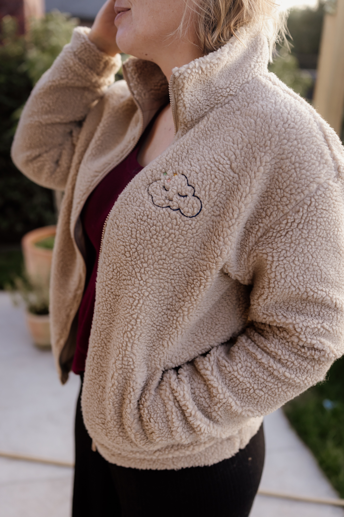 Veste teddy personnalisée – Manches longues